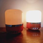 Two Midcentury Table Lamps, Space Age, Adriano Rampoldi, Italy, 1970s