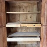 Large Louis Philippe oak wardrobe H: 2m25