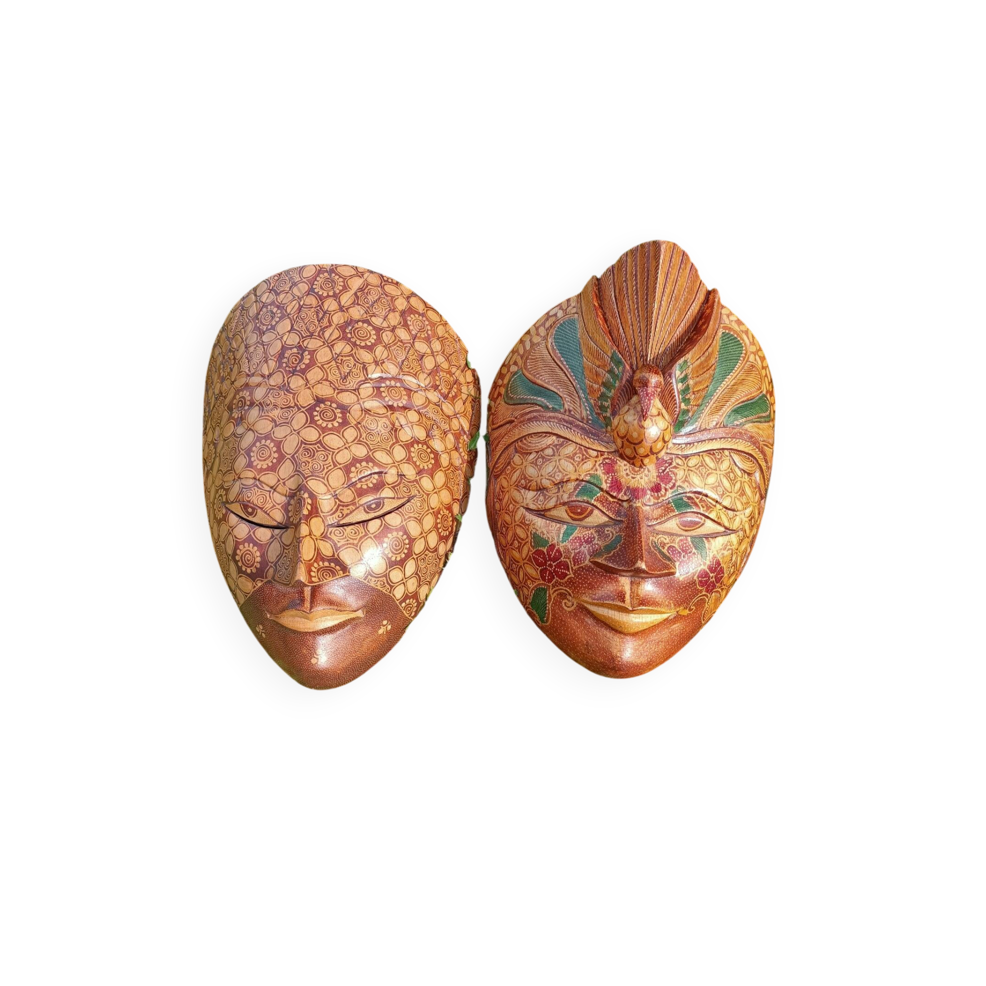 Masques ethniques rétro