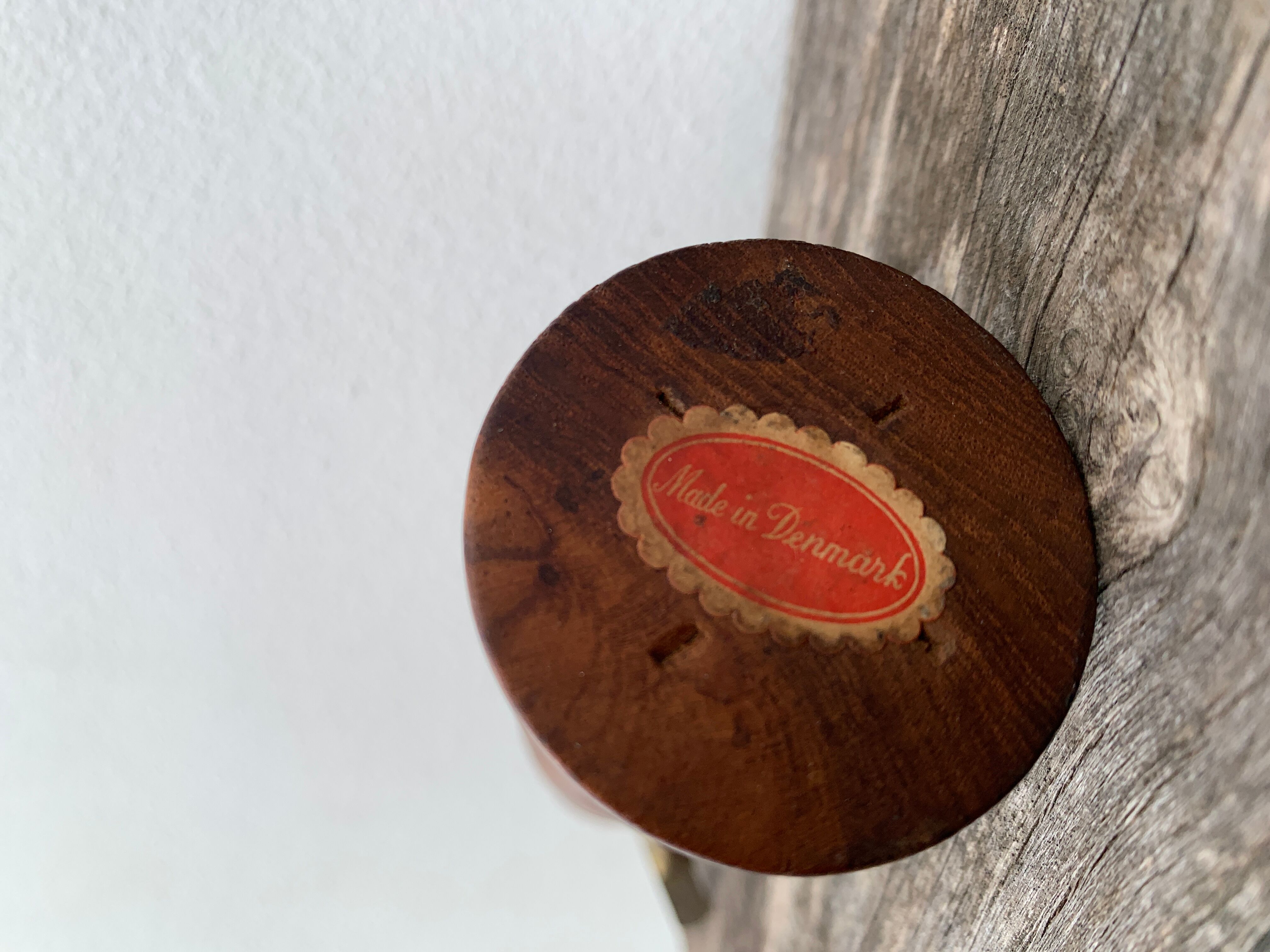 Scandinavian design corkscrew in teak wood and brass, 1960