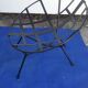 Paire de fauteuils vintage corbeille