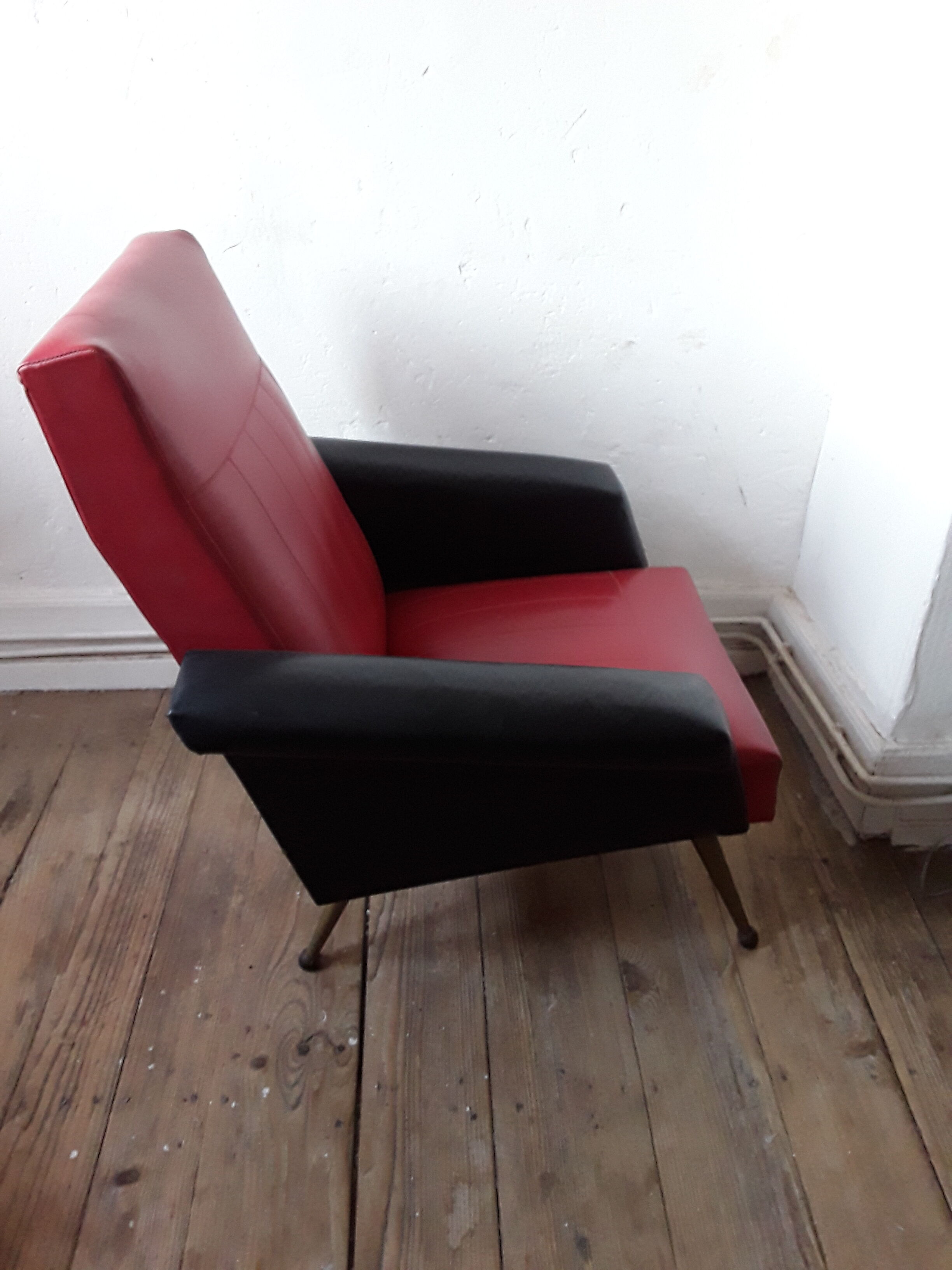 Vintage skai armchairs