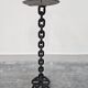 Grand brutalist chandelier in iron chain, 1960s