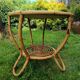 Round rattan coffee table