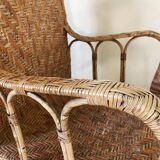 Rattan armchair