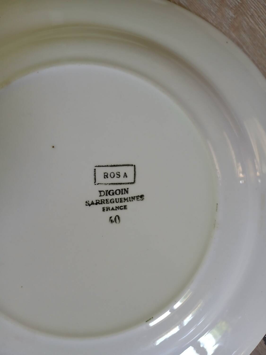 12 plates + 1 Digoin and Sarreguemines dish