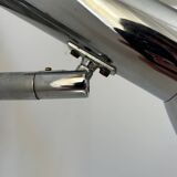 Vintage adjustable wall lamp, chrome-plated metal, France 1970