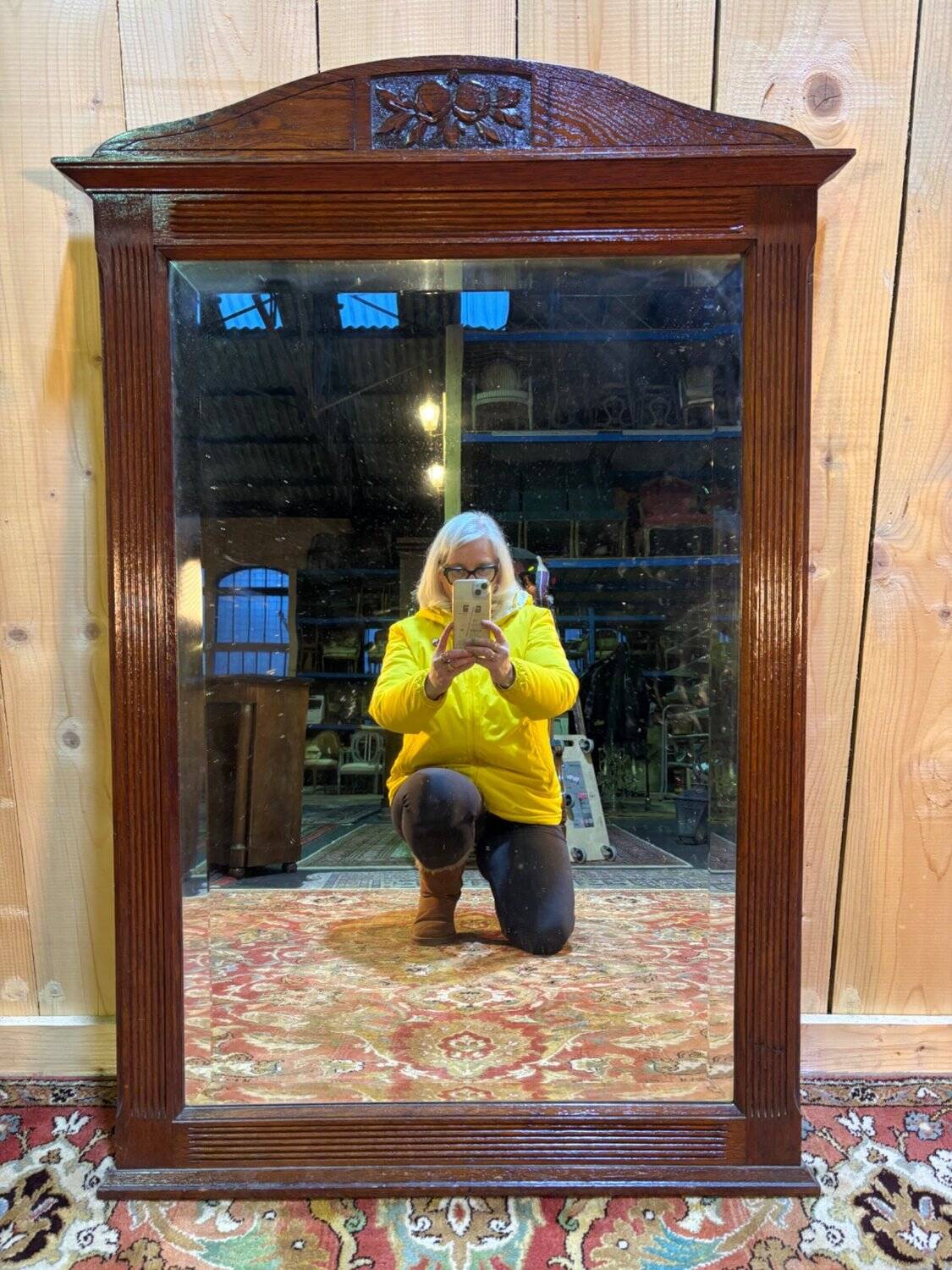 Antique Art Deco mirror