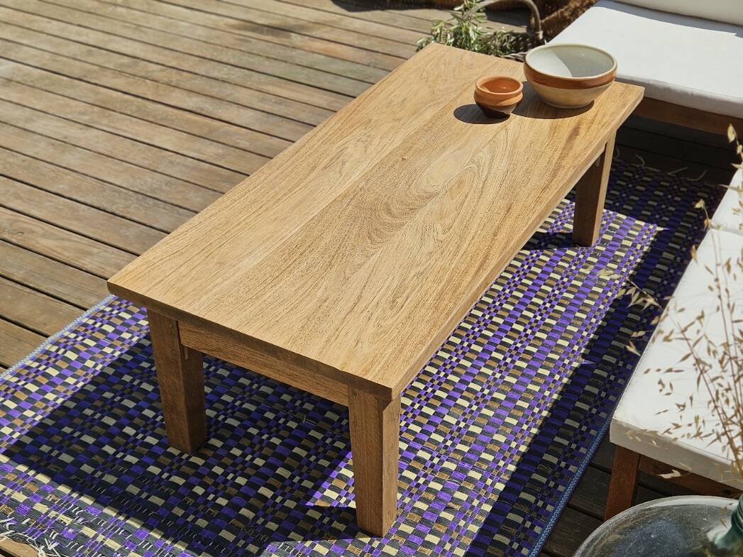 Antique solid wood coffee table – unique restored piece | Louna
