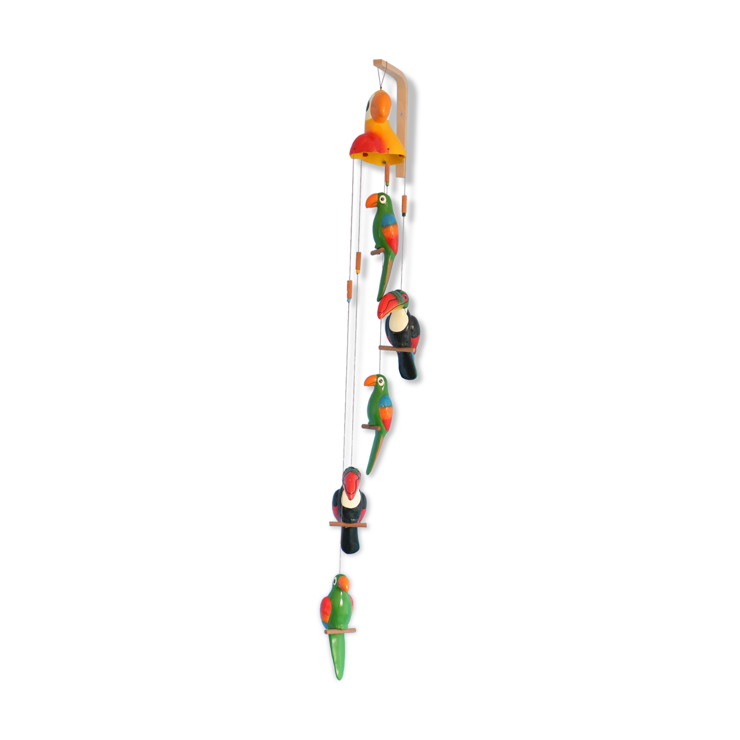 Exotic parrot decoration, vintage