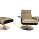 Fauteuil lounge Kaufeld Siesta 62 avec pouf par Jacques Brule