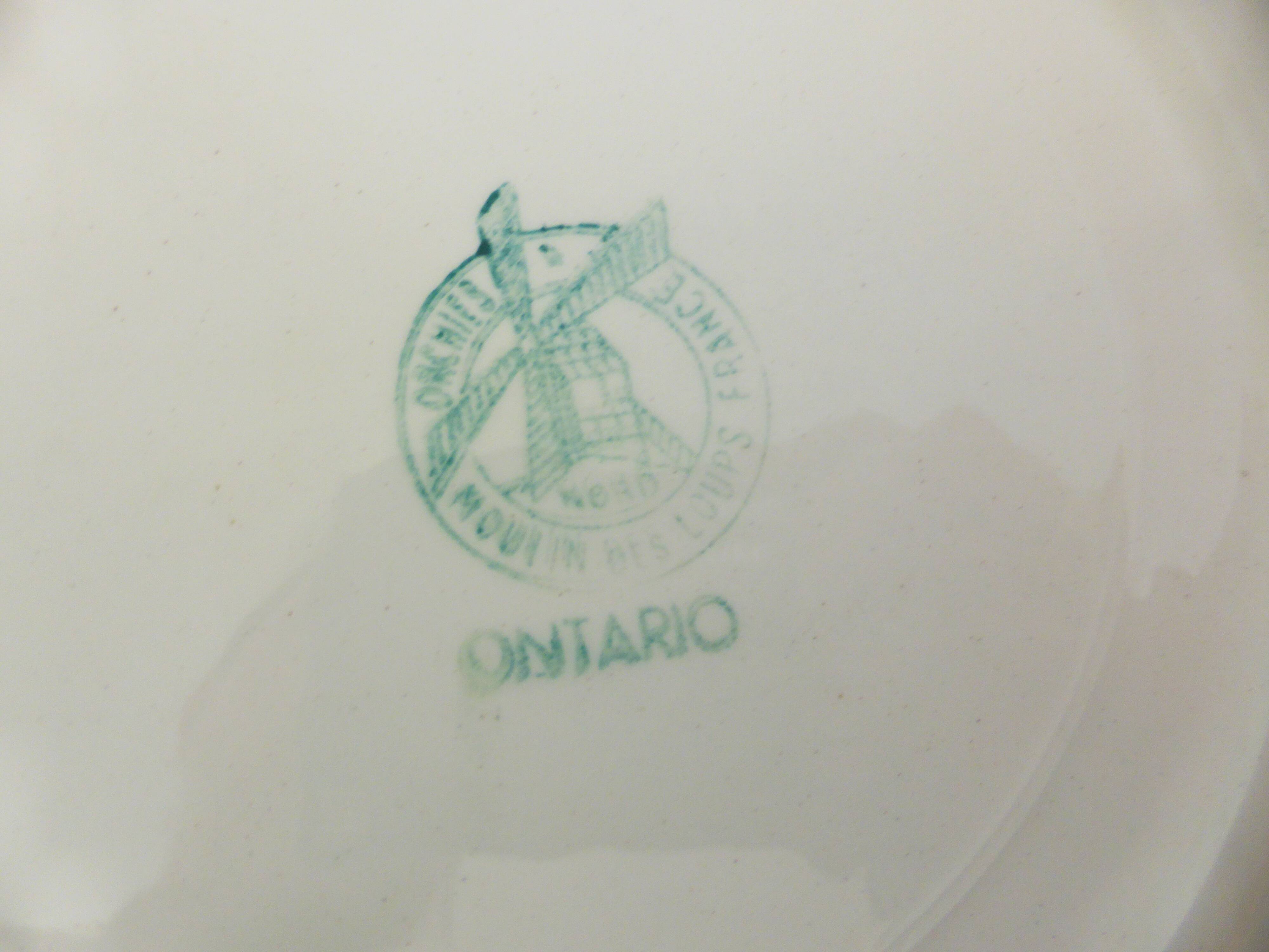 4 dessert plates from Moulin des Loups Orchies Ontario 210690
