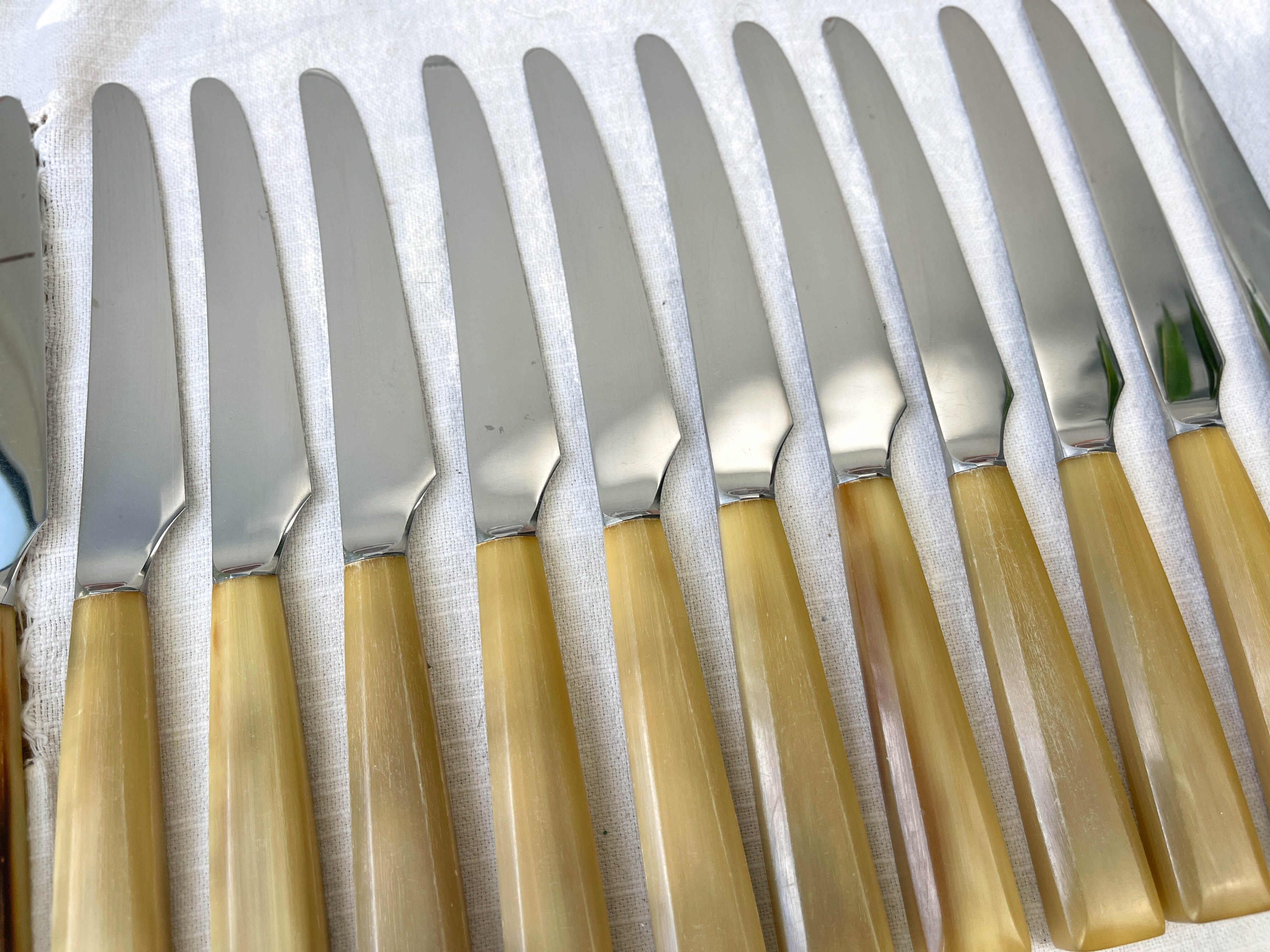 12 vintage nogent knives