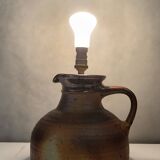 Sandstone lamp, Pierre Digan (1941-2016), La Borne