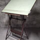 Table à dessin architecte Sautereau Paris 1950 fonte avec chaise Thonet