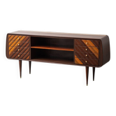 SIDEBOARD VINTAGE IN LEGNO CON DETTAGLI IN OTTONE ANNI ’60 MODERNARIATO