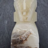 Onyx book clambands depicting an Aztec statue