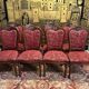 2x8 wooden and fabric chairs