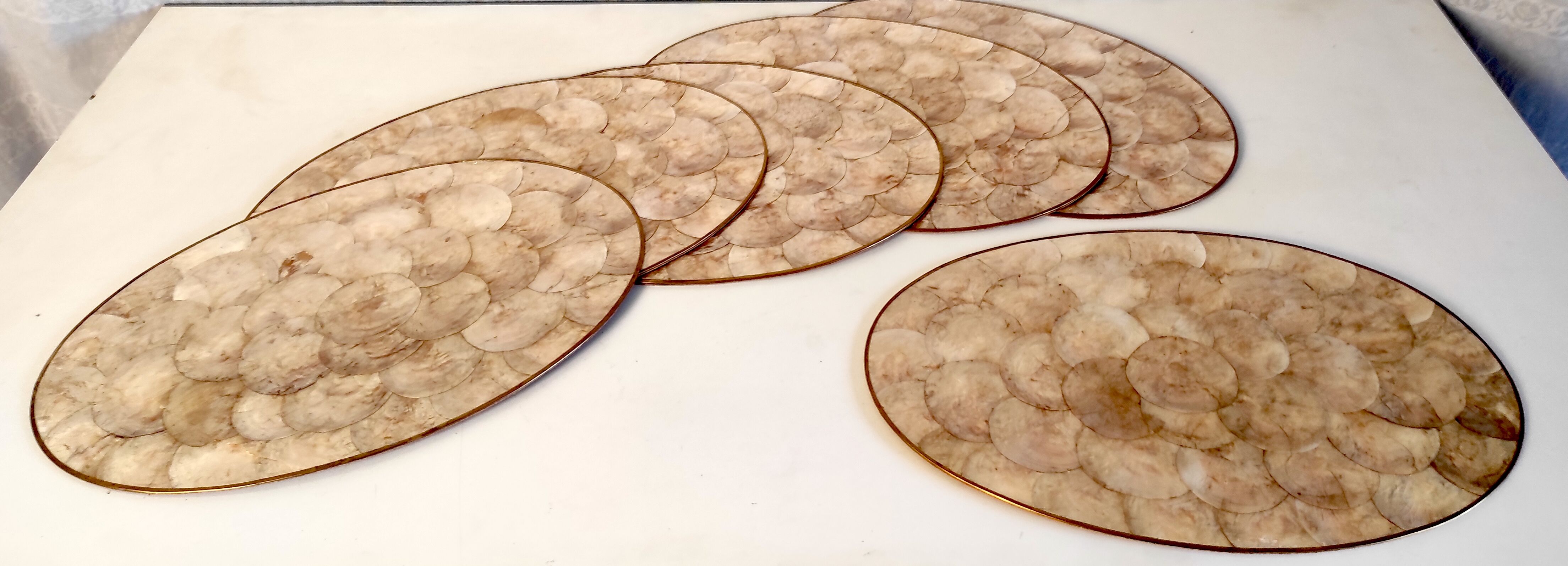 6 Sets de table en nacre