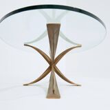 Large bronze coffee table by Michel Mangematin circa 1962