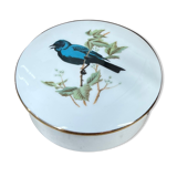 Round porcelain box "bird"