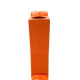 Space age orange Y solifleur vase, Marcel Radureau France 1970