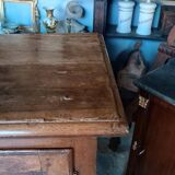 Grand Buffet Antique Du 17ème Siècle En Noyer Du Nord De l'Italie
