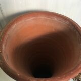 Diabolo vase in braided rattan 40cm