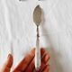 4 cubiertos art déco para servir postres o frutas de metal plata de principios s.xx
