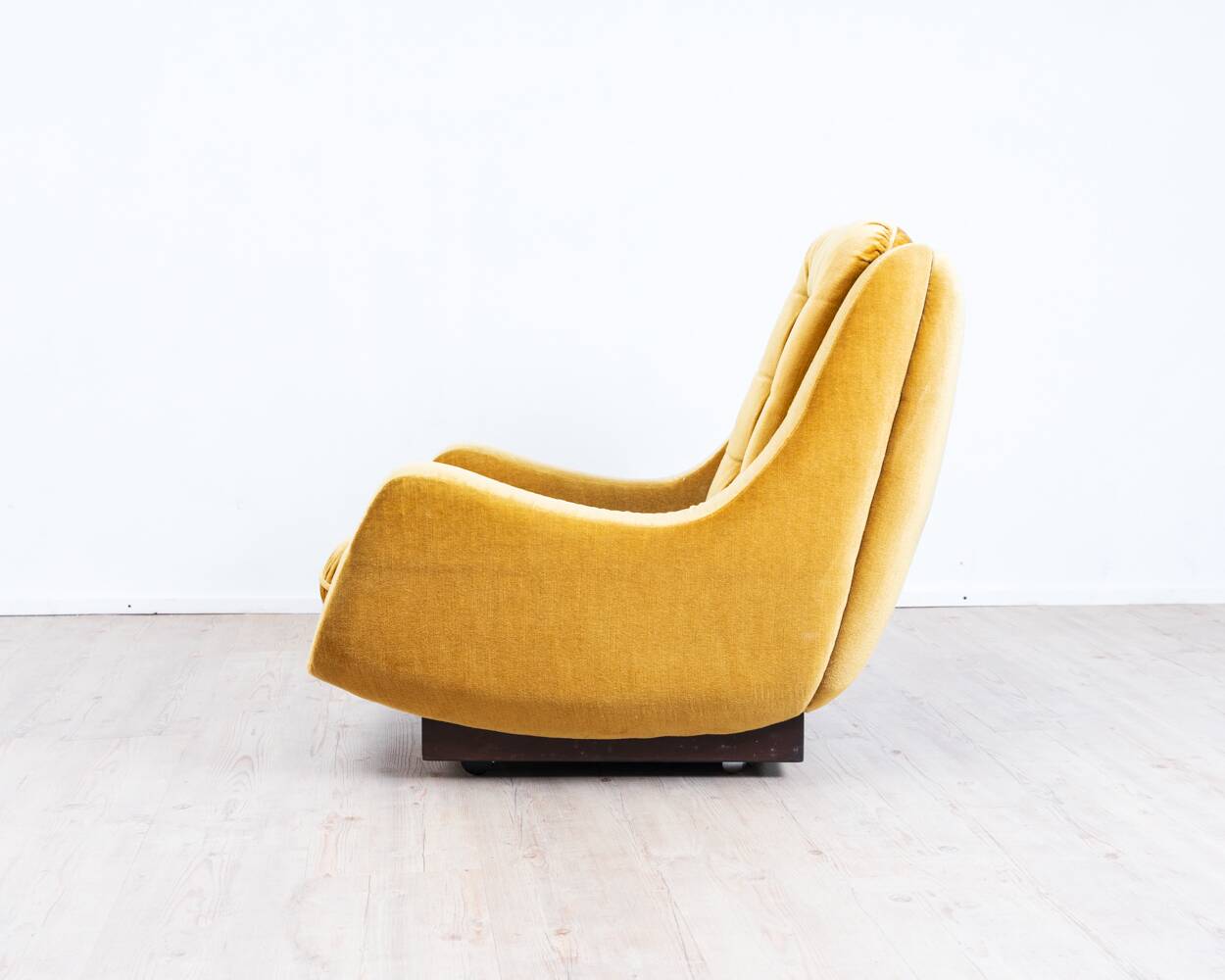 Space Age, lounge chair, 1970s, golden yellow.