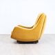 Space Age, lounge chair, 1970s, golden yellow.