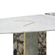L.A. Studio Contemporary Modern Marble and Brass Italian Dining Table