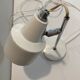White metal desk lamp years 60-70-