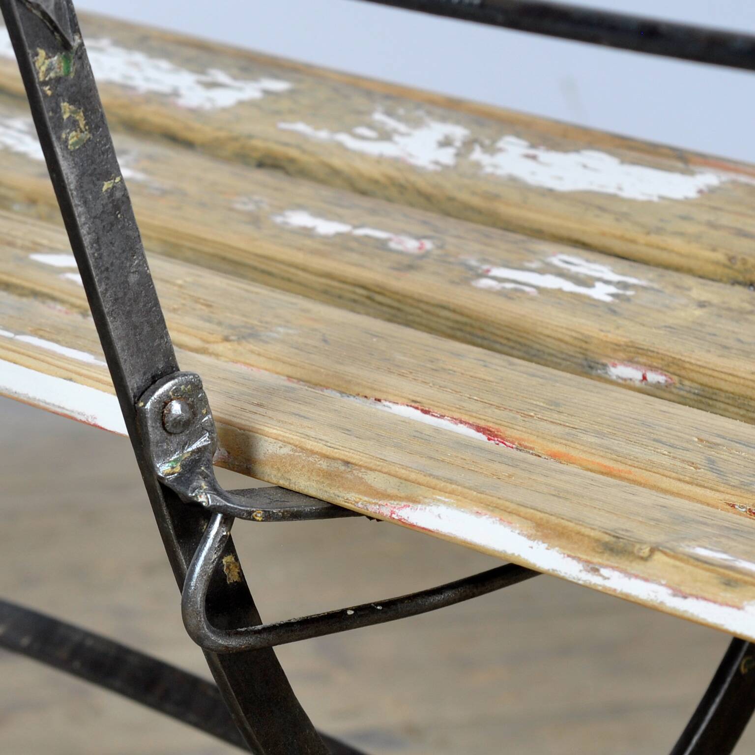 Folding bench, circa 1900