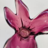 Murano glass vase, amethyst in colour, circa 1950.