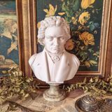 Bust of Beethoven in marble and alabaster