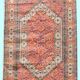 Jihangie wool and silk oriental carpet : 1.28 x 1.90 m