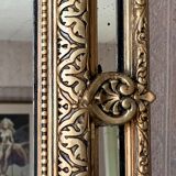 Golden antique mirror with dragon parclose, 119x75 cm