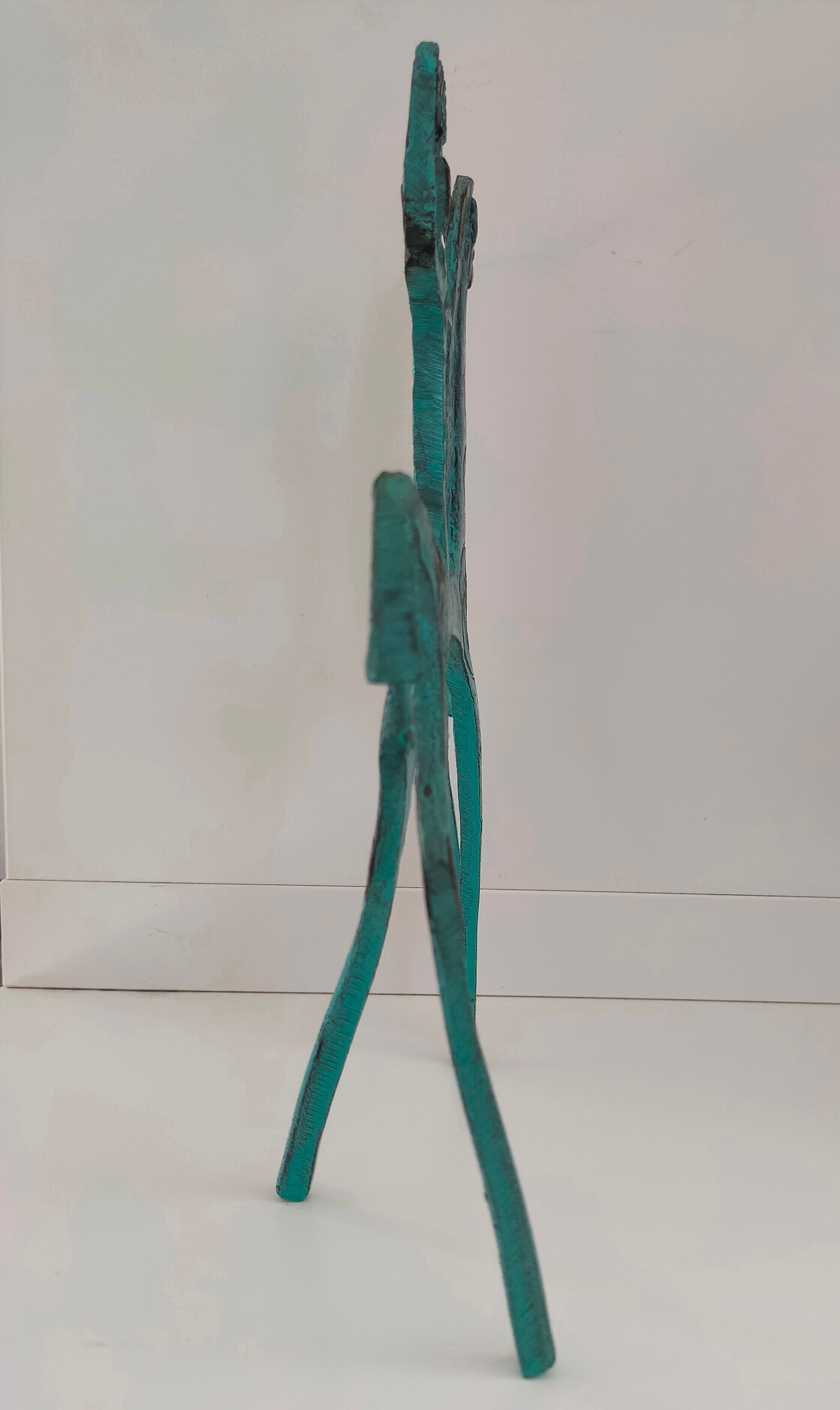 Vintage brass statue etruscan horse Greece