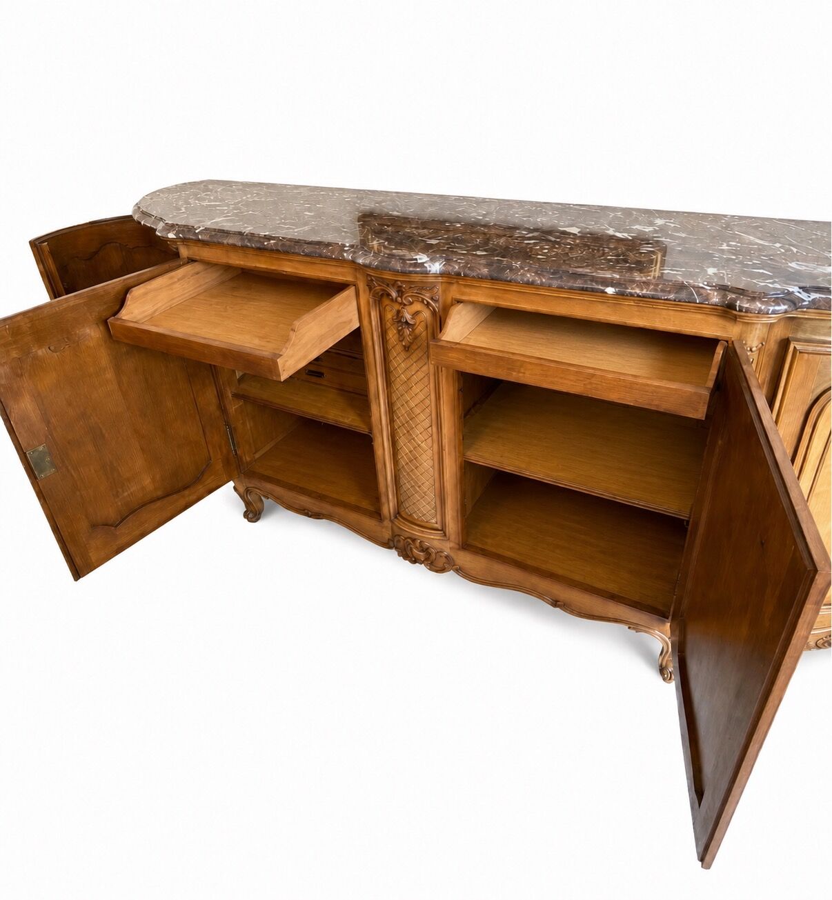 Rococo enfilade in carved wood, Louis XV style