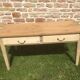 Table de ferme avec 2 tiroirs