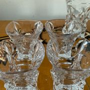 Vintage Bohemian crystal whisky set