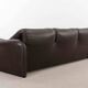 Cassina Maralunga 3seat-Sofa in darkbrown leather by Vico Magistretti
