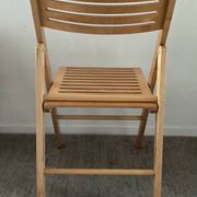 Chaise pliante vintage en hêtre 