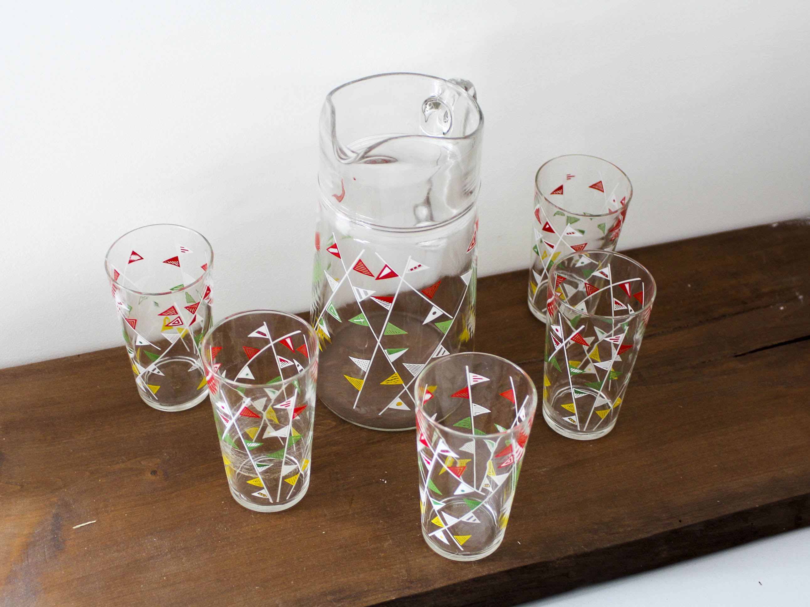 Vintage orangeade lemonade service VMC Reims