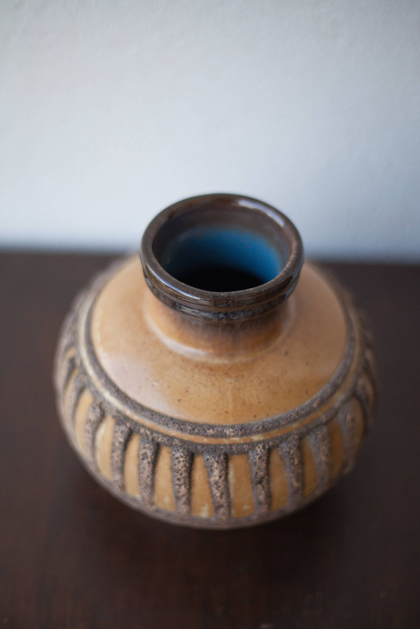 Strehla 1421 ceramic vase, vintage vase, fat lava vase, collection, interior decoration, 60's