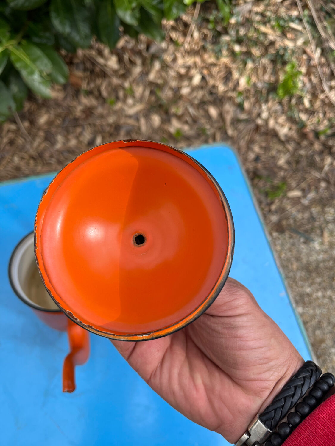 Enamelled coffee maker