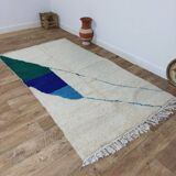 Handmade wool Berber rug