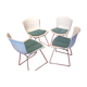 4 chaises d'Harry Bertoia édition Knoll