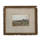Combe Velluet, Paysage aquarelle, XIXème siècle